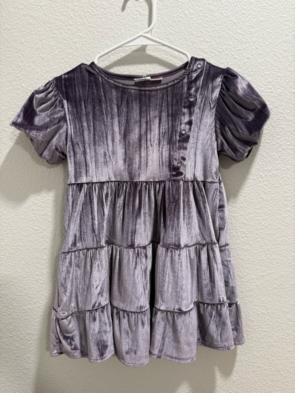 Zara Girls Lavender Shimmery Velvet Top/Dress